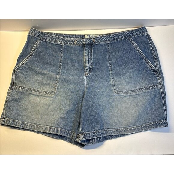 Vintage (90s/00s‎ Y2K) Old Navy denim Jean Shorts W/ square pockets (size 18) - Picture 1 of 10